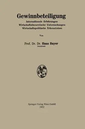 Bayer |  Gewinnbeteiligung | eBook | Sack Fachmedien