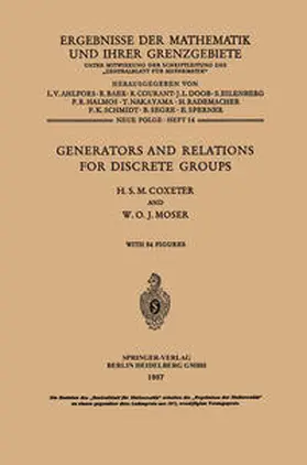 Coxeter / Moser |  Generators and Relations for Discrete Groups | eBook | Sack Fachmedien