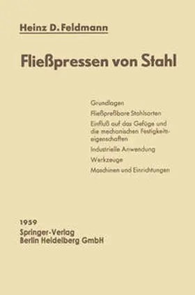 Feldmann |  Fließpressen von Stahl | eBook | Sack Fachmedien