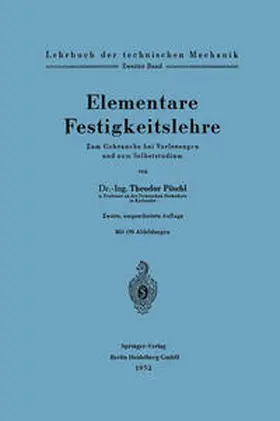 Pöschl | Elementare Festigkeitslehre | E-Book | www.sack.de