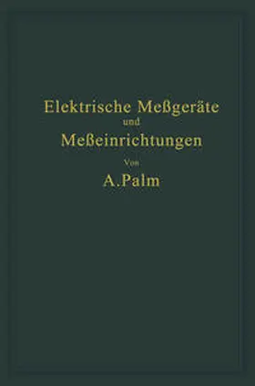 Palm |  Elektrische Meßgeräte und Meßeinrichtungen | eBook | Sack Fachmedien