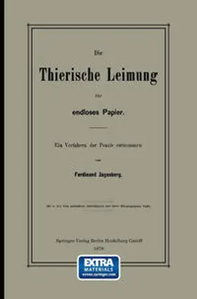Jagenberg |  Die Thierische Leimung für endloses Papier | eBook | Sack Fachmedien