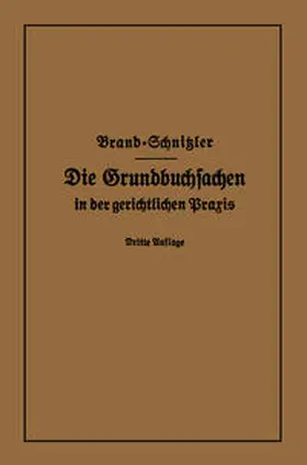 Brand / Schnitzler |  Die Grundbuchsachen in der gerichtlichen Praxis | eBook | Sack Fachmedien