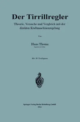 Thoma |  Der Tirrillregler | eBook | Sack Fachmedien
