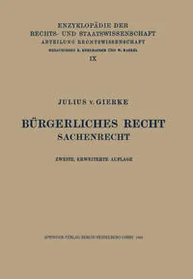 von Gierke |  Bürgerliches Recht | eBook | Sack Fachmedien