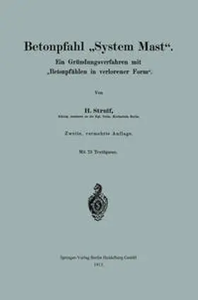 Struif |  Betonpfahl "System Mast". | eBook | Sack Fachmedien