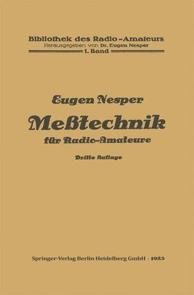 Nesper |  Meßtechnik für Radio-Amateure | Buch |  Sack Fachmedien