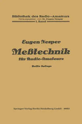 Nesper |  Meßtechnik für Radio-Amateure | Buch |  Sack Fachmedien