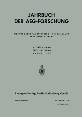 Schmideck | Jahrbuch der AEG-Forschung | Buch | 978-3-662-26976-3 | www.sack.de