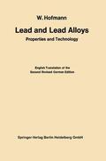 Vibrans / Hofmann |  Lead and Lead Alloys | Buch |  Sack Fachmedien