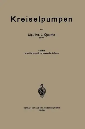 Quantz |  Kreiselpumpen | Buch |  Sack Fachmedien