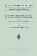 Zimmermann / Geisthövel |  Die Stumpfen Bauchverletzungen | Buch |  Sack Fachmedien