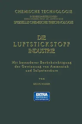Waeser |  Die Luftstickstoff-Industrie | Buch |  Sack Fachmedien
