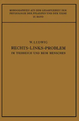 Ludwig | Das Rechts-Links-Problem im Tierreich und Beim Menschen | Buch | 978-3-662-27706-5 | sack.de