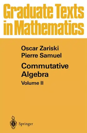 Samuel / Zariski |  Commutative Algebra | Buch |  Sack Fachmedien