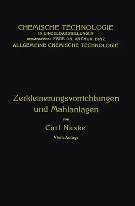 Naske |  Zerkleinerungs-Vorrichtungen | Buch |  Sack Fachmedien