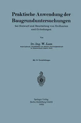 Loos |  Praktische Anwendung der Baugrunduntersuchungen | eBook | Sack Fachmedien