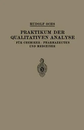 Ochs |  Praktikum der Qualitativen Analyse | eBook | Sack Fachmedien