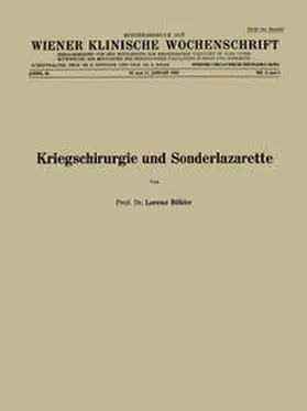 Böhler |  Kriegschirurgie und Sonderlazarette | eBook | Sack Fachmedien
