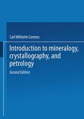 Correns / Zemann |  Introduction to Mineralogy | eBook | Sack Fachmedien