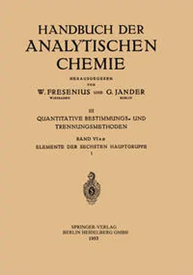 Liebknecht |  Elemente der Sechsten Hauptgruppe | eBook | Sack Fachmedien