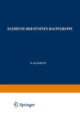 Klement / Lang |  Elemente der Fünften Hauptgruppe | eBook | Sack Fachmedien