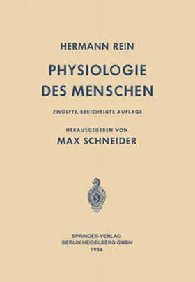 Rein / Schneider |  Einführung in die Physiologie des Menschen | eBook | Sack Fachmedien