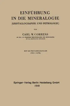 Correns |  Einführung in die Mineralogie | eBook | Sack Fachmedien