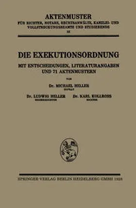 Heller / Kollross |  Die Exekutionsordnung | eBook | Sack Fachmedien