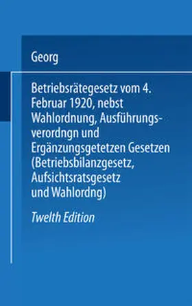 Flatow |  Betriebsrätegesetz | eBook | Sack Fachmedien