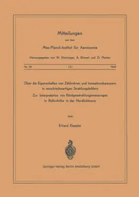 Keppler |  Über die Eigenschaften von Zählrohren und Ionisationskammern in verschiedenartigen Strahlungsfeldern | eBook | Sack Fachmedien