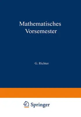 Richter |  Mathematisches Vorsemester | eBook | Sack Fachmedien