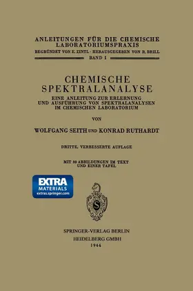 Seith / Ruthardt |  Chemische Spektralanalyse | Buch |  Sack Fachmedien