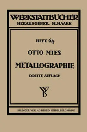 Mies | Metallographie | E-Book | www.sack.de