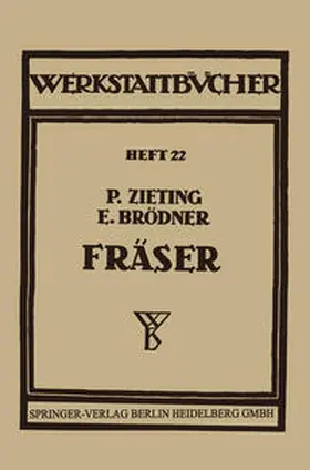 Zieting / Brödner |  Die Fräser | eBook | Sack Fachmedien