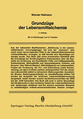 Heimann |  Grundzüge der Lebensmittelchemie | eBook | Sack Fachmedien