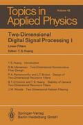 Huang |  Two-Dimensional Digital Signal Processing I | Buch |  Sack Fachmedien