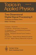 Huang |  Two-Dimensional Digital Signal Processing II | Buch |  Sack Fachmedien