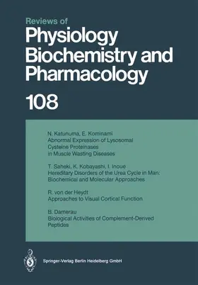 Baker / Singer / Trendelenburg |  Reviews of Physiology, Biochemistry and Pharmacology | Buch |  Sack Fachmedien