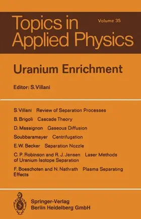 Villani |  Uranium Enrichment | Buch |  Sack Fachmedien
