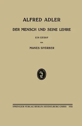 Sperber |  Alfred Adler | Buch |  Sack Fachmedien