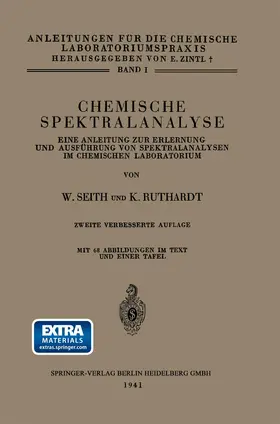 Seith / Ruthardt |  Chemische Spektralanalyse | Buch |  Sack Fachmedien