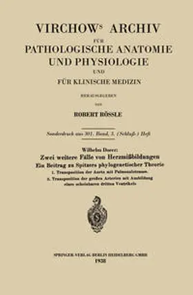Doerr |  Zwei weitere Fälle von Herzmißbildungen | eBook | Sack Fachmedien