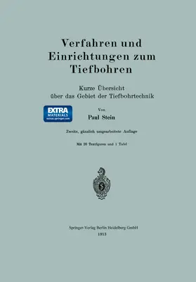 Stein |  Verfahren und Einrichtungen zum Tiefbohren | Buch |  Sack Fachmedien