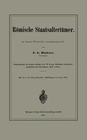 Hunert |  Römische Staatsaltertümer | Buch |  Sack Fachmedien