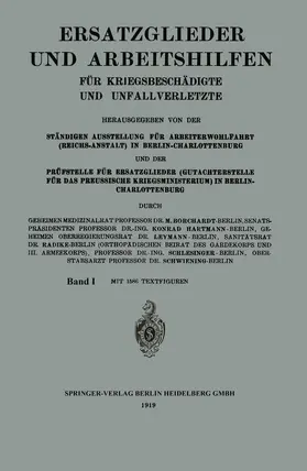Borchardt / Hartmann / Leymann |  Ersatzglieder und Arbeitshilfen | Buch |  Sack Fachmedien