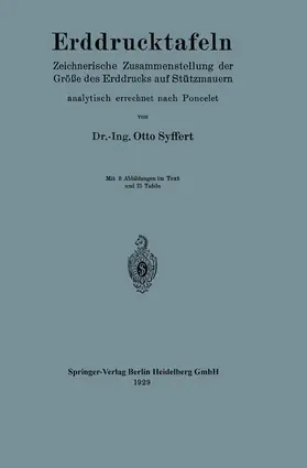Syffert | Erddrucktafeln | Buch | 978-3-662-32204-8 | www.sack.de