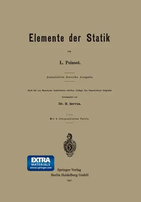 Servus / Poinsot |  Elemente der Statik | Buch |  Sack Fachmedien