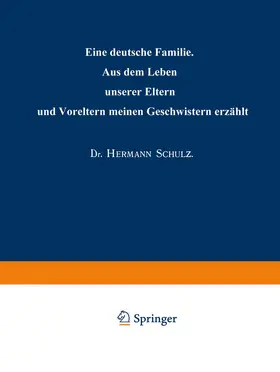 Schulz |  Eine deutsche Familie | Buch |  Sack Fachmedien