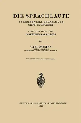 Stumpf | Die Sprachlaute | Buch | 978-3-662-32285-7 | www.sack.de